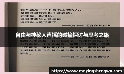 自由与神秘人直播的碰撞探讨与思考之旅